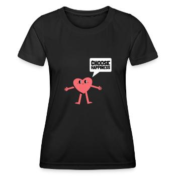 International Day Of Happiness - Women's Functional T-Shirt - black - Front - AI Model Female 172 light (172cm)