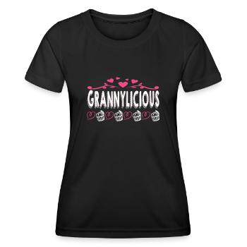 Oma Omi Großmutter Geschenkidee - Frauen Funktions-T-Shirt - Schwarz - Vorne - AI Model Female 172 light (172cm)