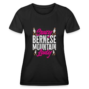 Bernese Mountain Dog - Women's Functional T-Shirt - black - Front - AI Model Female 172 light (172cm)
