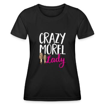 Cueillette de champignons Cueillette de champignons Cueillette de champignons - T-shirt sport Femme - noir - Devant - AI Model Female 172 light (172cm)