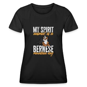 Bernese Mountain Dog - Women's Functional T-Shirt - black - Front - AI Model Female 172 light (172cm)