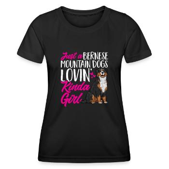 Bernese Mountain Dog - Women's Functional T-Shirt - black - Front - AI Model Female 172 light (172cm)