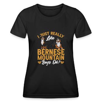 Bernese Mountain Dog - Women's Functional T-Shirt - black - Front - AI Model Female 172 light (172cm)