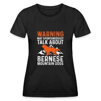 Bernese Mountain Dog - Women's Functional T-Shirt - black - Front - AI Model Female 172 light (172cm)