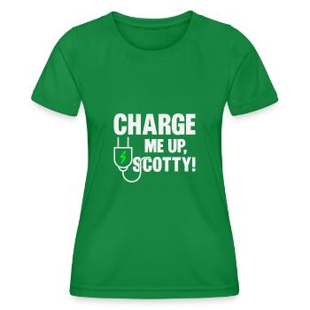 Electric vehicle - Women's Functional T-Shirt - kelly green - Front - AI Model Female 172 dark (172cm)