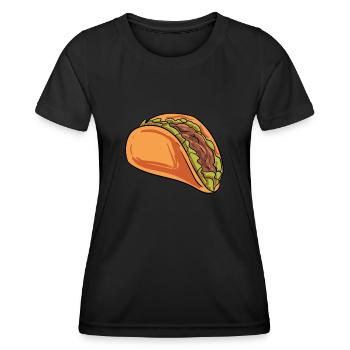 Costume de tacos - T-shirt sport Femme - noir - Devant - AI Model Female 172 light (172cm)