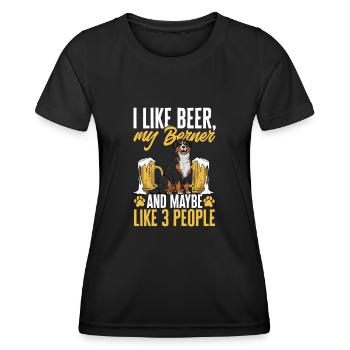 Bernese Mountain Dog - Women's Functional T-Shirt - black - Front - AI Model Female 172 light (172cm)