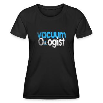 Staubsauger Vakuumlogist - Frauen Funktions-T-Shirt - Schwarz - Vorne - AI Model Female 172 light (172cm)