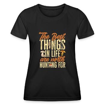 Cueillette de champignons Cueillette de champignons Cueillette de champignons - T-shirt sport Femme - noir - Devant - AI Model Female 172 light (172cm)