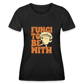 Cueillette de champignons Cueillette de champignons Cueillette de champignons - T-shirt sport Femme - noir - Devant - AI Model Female 172 light (172cm)