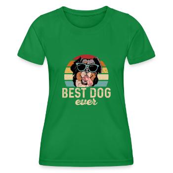 Bouvier bernois - T-shirt sport Femme - vert - Devant - AI Model Female 172 dark (172cm)