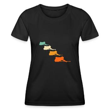 Vintage Snooker Citations Billard Billard Snooker - T-shirt sport Femme - noir - Devant - AI Model Female 172 light (172cm)