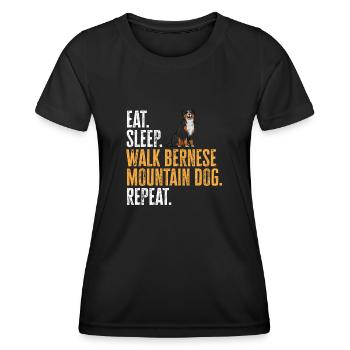 Bernese Mountain Dog - Women's Functional T-Shirt - black - Front - AI Model Female 172 light (172cm)