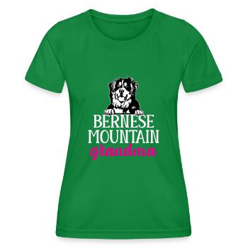 Bouvier bernois - T-shirt sport Femme - vert - Devant - AI Model Female 172 dark (172cm)