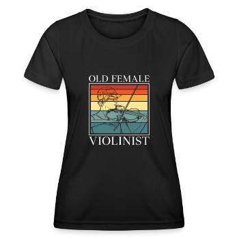 Violin Violin - Women's Functional T-Shirt - black - Front - AI Model Female 172 light (172cm)