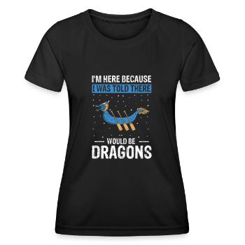 Drachenboot Trainer und Drachenboot - Frauen Funktions-T-Shirt - Schwarz - Vorne - AI Model Female 172 light (172cm)