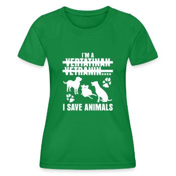 Vétérinaire Witz Vétérinaire Vétérinaire - T-shirt sport Femme - vert - Devant - AI Model Female 172 dark (172cm)