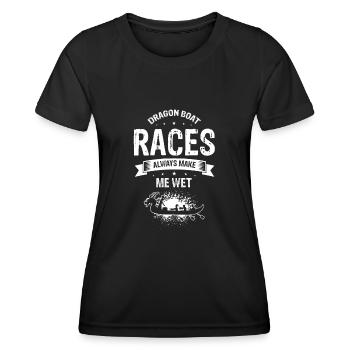 Drachenboot Trainer und Drachenboot - Frauen Funktions-T-Shirt - Schwarz - Vorne - AI Model Female 172 light (172cm)