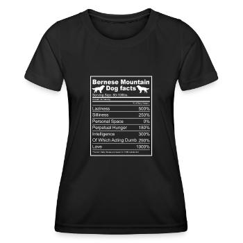 Berner Sennenhund - Frauen Funktions-T-Shirt - Schwarz - Vorne - AI Model Female 172 light (172cm)