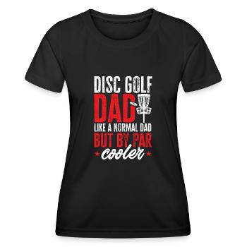 Discgolf Disc Golf Frisbee - Frauen Funktions-T-Shirt - Schwarz - Vorne - AI Model Female 172 light (172cm)
