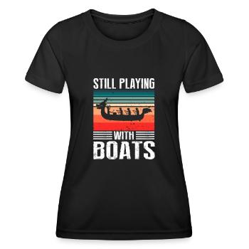 Drachenboot Trainer und Drachenboot - Frauen Funktions-T-Shirt - Schwarz - Vorne - AI Model Female 172 light (172cm)