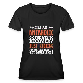 Ant Insect Collector Entomologist - Women's Functional T-Shirt - black - Front - AI Model Female 172 light (172cm)