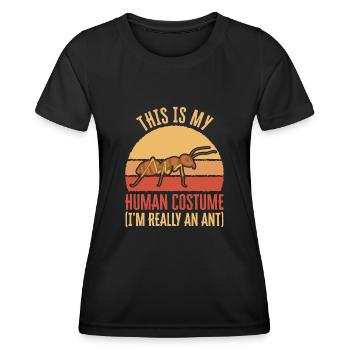 Ant Insect Collector Entomologist - Women's Functional T-Shirt - black - Front - AI Model Female 172 light (172cm)
