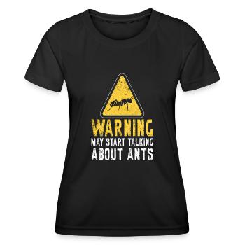 Ant Insect Collector Entomologist - Women's Functional T-Shirt - black - Front - AI Model Female 172 light (172cm)