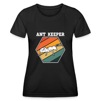 Ant Insect Collector Entomologist - Women's Functional T-Shirt - black - Front - AI Model Female 172 light (172cm)