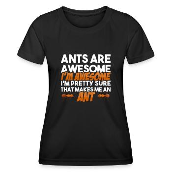 Ant Insect Collector Entomologist - Women's Functional T-Shirt - black - Front - AI Model Female 172 light (172cm)