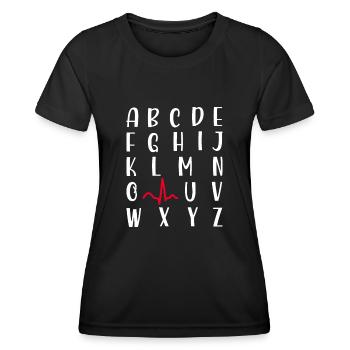 Kardiologie Krankenschwester Kardiologe - Frauen Funktions-T-Shirt - Schwarz - Vorne - AI Model Female 172 light (172cm)