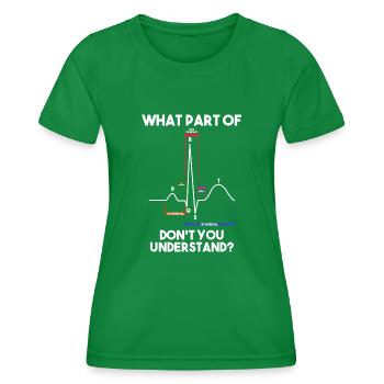 Kardiologie Krankenschwester Kardiologe - Frauen Funktions-T-Shirt - Kelly Green - Vorne - AI Model Female 172 dark (172cm)