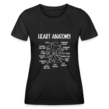 Kardiologie Krankenschwester Kardiologe - Frauen Funktions-T-Shirt - Schwarz - Vorne - AI Model Female 172 light (172cm)