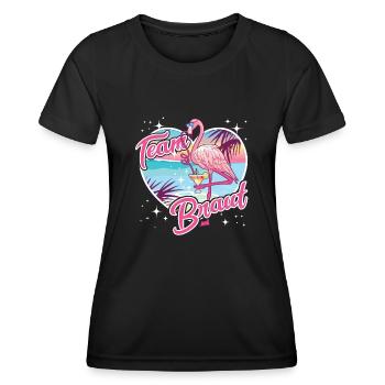 Team Braut Team Bride Junggesellinnenabschied JGA - Frauen Funktions-T-Shirt - Schwarz - Vorne - AI Model Female 172 light (172cm)