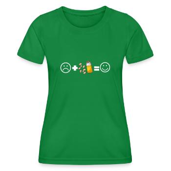 Superfood Flax Oil - Women's Functional T-Shirt - kelly green - Front - AI Model Female 172 dark (172cm)