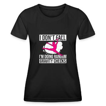 Twirling Recitals Design Für Baton Twirler Und - Frauen Funktions-T-Shirt - Schwarz - Vorne - AI Model Female 172 light (172cm)