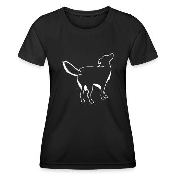 Dog from behind Dogs - Women's Functional T-Shirt - black - Front - AI Model Female 172 light (172cm)