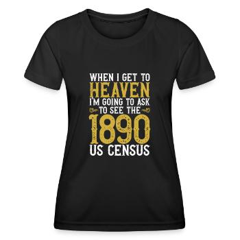 Genealogie Ahnenforschung Ahnenforscher - Frauen Funktions-T-Shirt - Schwarz - Vorne - AI Model Female 172 light (172cm)