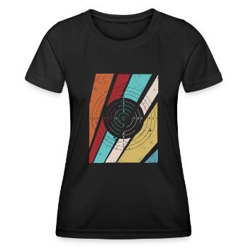 Sport shooter retro Schützenkönig - T-shirt sport Femme - noir - Devant - AI Model Female 172 light (172cm)