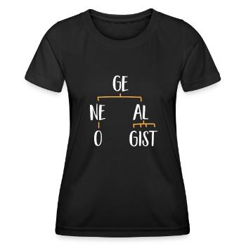 Genealogie Ahnenforschung Ahnenforscher - Frauen Funktions-T-Shirt - Schwarz - Vorne - AI Model Female 172 light (172cm)
