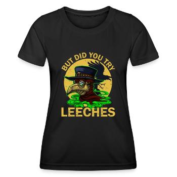 Pestdoktor Mittelalter Doctor Arzt Doktor - Frauen Funktions-T-Shirt - Schwarz - Vorne - AI Model Female 172 light (172cm)