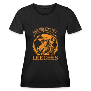 Pestdoktor Mittelalter Doctor Arzt Doktor - Frauen Funktions-T-Shirt - Schwarz - Vorne - AI Model Female 172 light (172cm)