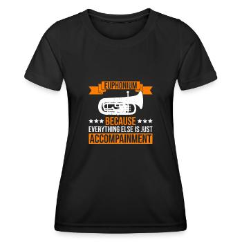 Euphonium-desígn Für - Women's Functional T-Shirt - black - Front - AI Model Female 172 light (172cm)