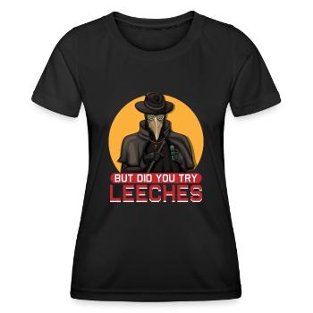Pestdoktor Mittelalter Doctor Arzt Doktor - Frauen Funktions-T-Shirt - Schwarz - Vorne - AI Model Female 172 light (172cm)