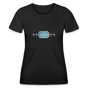 Future Zoologist Birthday Wildlife - T-shirt sport Femme - noir - Devant - AI Model Female 172 light (172cm)