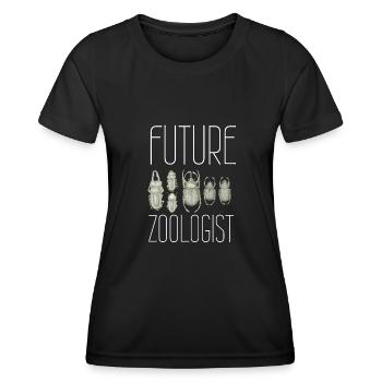 Future Zoologist Birthday Wildlife - T-shirt sport Femme - noir - Devant - AI Model Female 172 light (172cm)