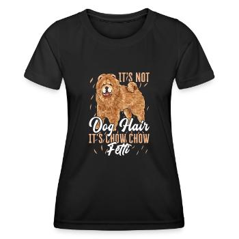 Chow Chow Hund - Frauen Funktions-T-Shirt - Schwarz - Vorne - AI Model Female 172 light (172cm)