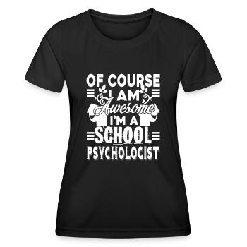 School Psychologist Awesome School Psychologist - Women's Functional T-Shirt - black - Front - AI Model Female 172 light (172cm)