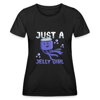 Jellyfish Marine Diving Jellyfish - Women's Functional T-Shirt - black - Front - AI Model Female 172 light (172cm)