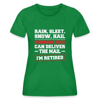 Postbote Postdienstleister Briefträger - Frauen Funktions-T-Shirt - Kelly Green - Vorne - AI Model Female 172 dark (172cm)